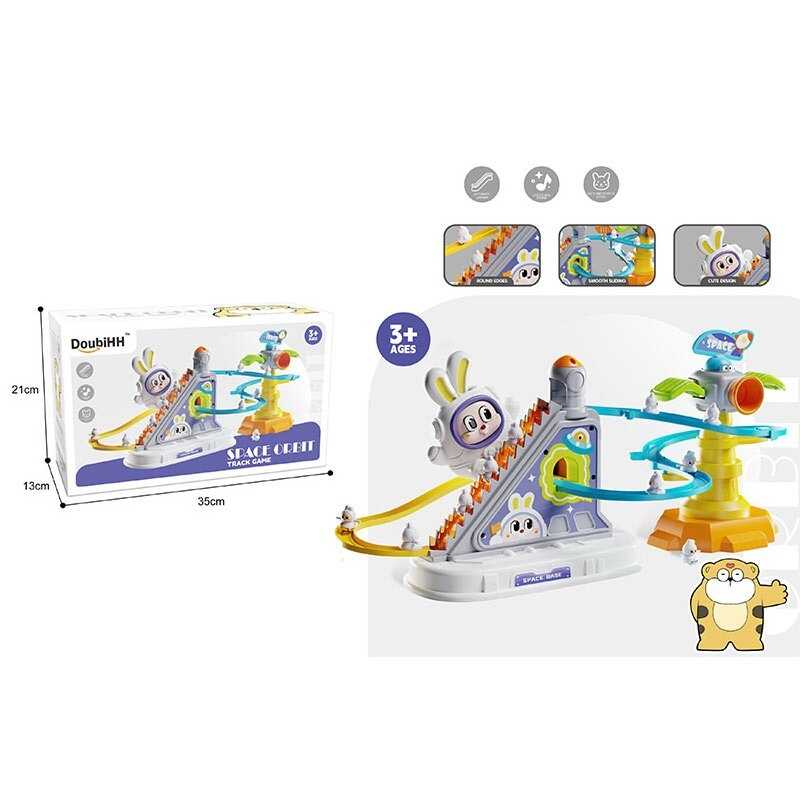 Трек 1026-87 (36) автоматичний підіймач, підсвічування, звук, гірки, 3 фігурки, в коробці