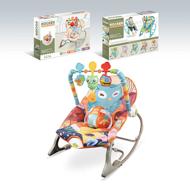 Шезлонг 68155-1 (8) мелодії, 3 підвіски, заспокійлива вібрація, в коробці