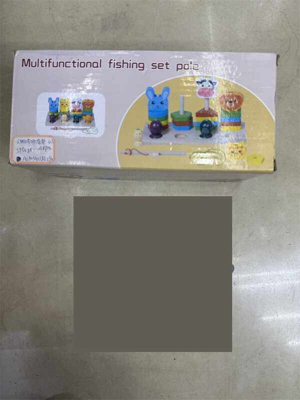 Дерев’яна логічна дошка F 43637 (48) 20х9х1 см, магнітна риболовля, шнурівка, кілочки, фігурки тварин та геометричні фігури, в коробці