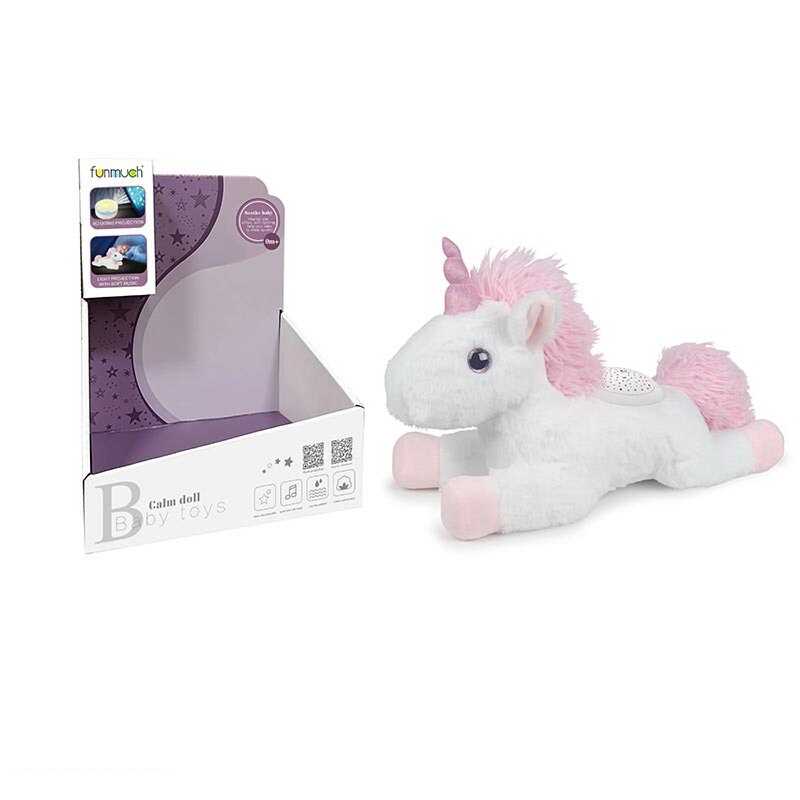 Нічник FM 666-48 (24) "Єдиноріжка", проєктор зоряного неба, знімний блок, мелодії, заводний механізм, в коробці