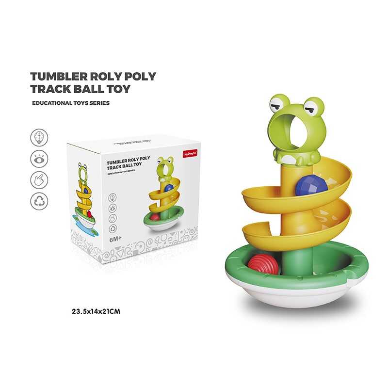 Гра з кулькою 889-10 (24) “Жабеня”, 2 кульки, основа-нелягайко, в коробці