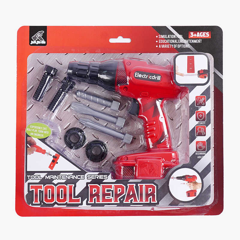 Інструмент 6210 C-1 (72/2) “Шуруповерт”, на батарейках, 3 насадки, гайки, шурупи, на листі