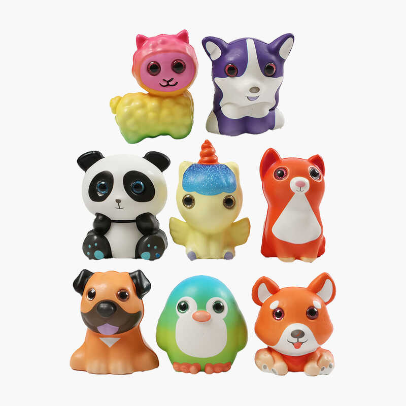 Антистрес-сквіш C 68908 (300) ЦІНА ЗА 1 ШТУКУ, пластикові очі, в пакеті, ВИДАЄТЬСЯ МІКС ВИДІВ