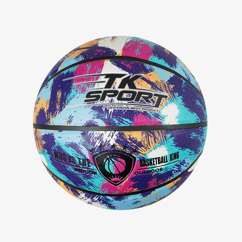 М`яч баскетбольний C 70357 (50) "TK Sport" 1 вид, 550 грамів, матеріал PU, розмір №7, (поставляється накачаним на 90)