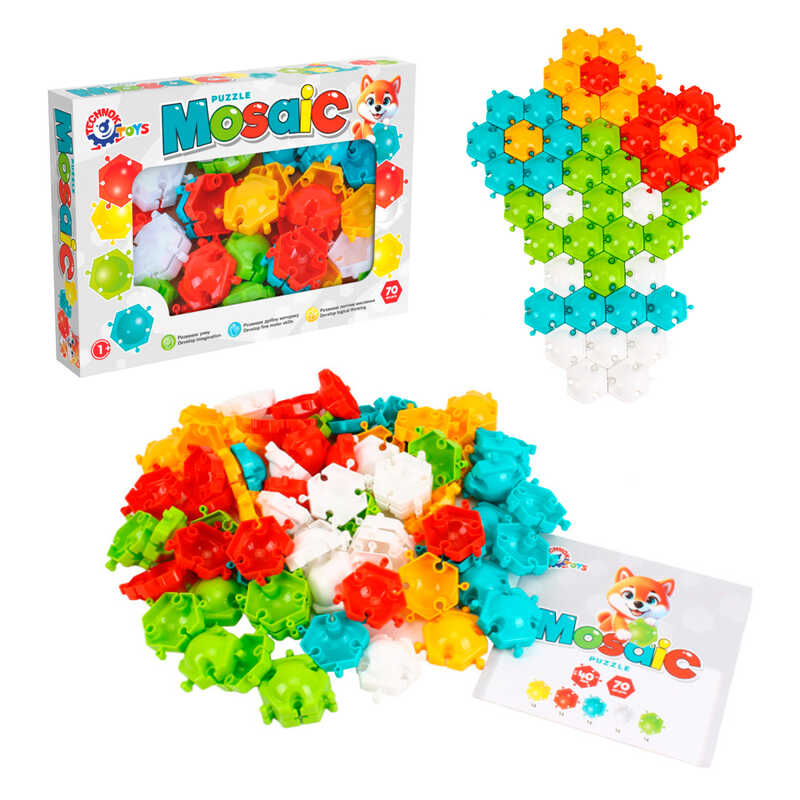 гр Мозаїка - пазли 1935 (20) "Technok Toys", 70 елементів, в коробці