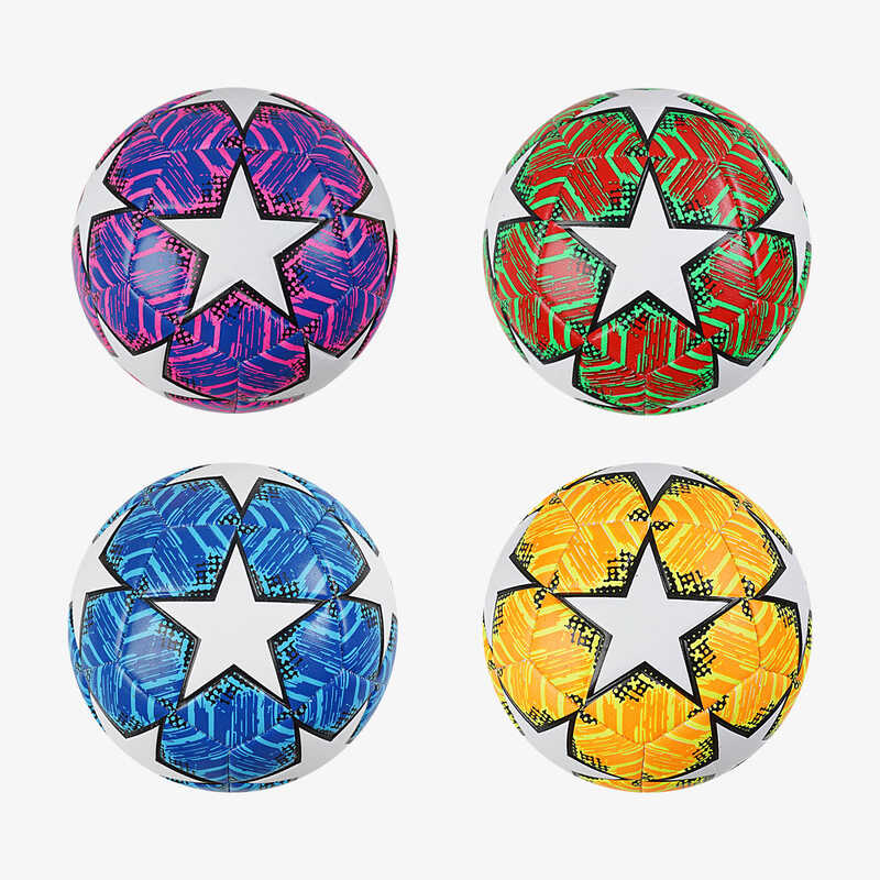 М`яч футбольний C 70323 (60) 4 кольори, розмір №5, матеріал PU, 310-330 грамів, гумовий балон, ВИДАЄТЬСЯ ТІЛЬКИ МІКС ВИДІВ