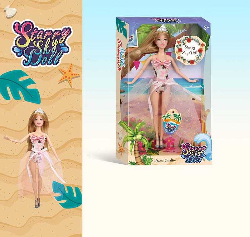 Лялька SK 053 C (48/2) 30 см, шарнірні суглоби, знімне взуття, в коробці