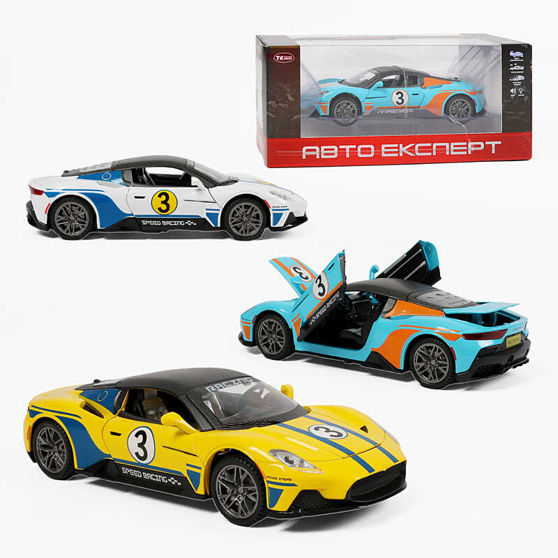 Машинка TX-96680 (48/2) "Авто Експерт", 3 кольори, металопластик, масштаб 1:22, світло, звук, інерція, відчиняються двері, багажник та капот, в коробці, ВИДАЄТЬСЯ ТІЛЬКИ МІКС ВИДІВ