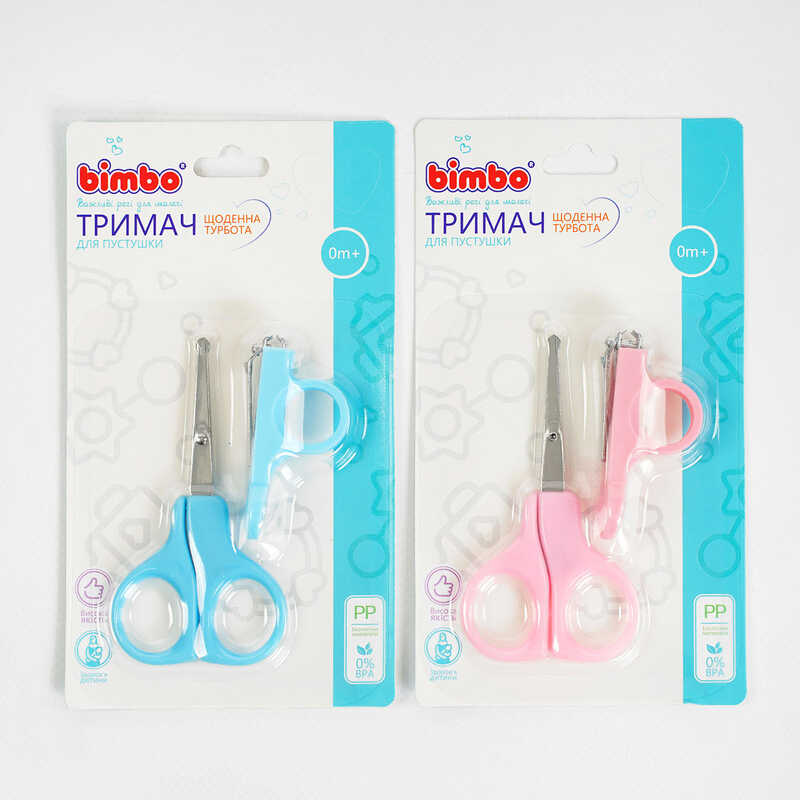 гр Ножиці 77250 (288) "Bimbo" 2 кольори, щипці, на листі