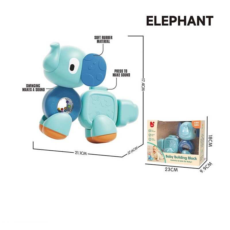 Брязкальце 198 SY (36) прорізувач, кульки, що брязкають, пискавка,  тріскачка, елементи обертаються, в коробці